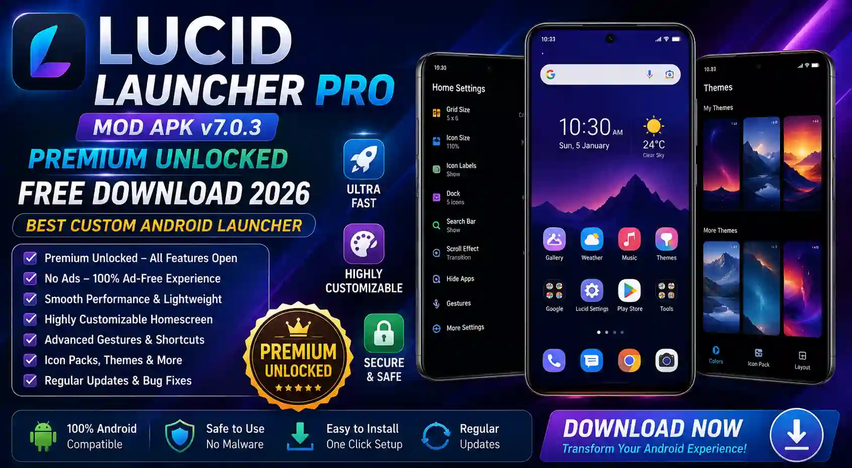 Lucid Launcher Pro MOD APK